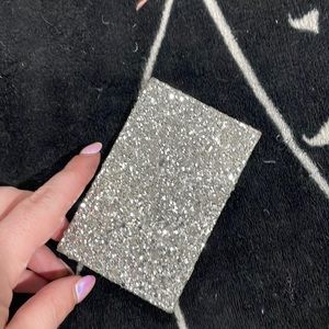 J.Crew Silver Glitter Magic wallet like new